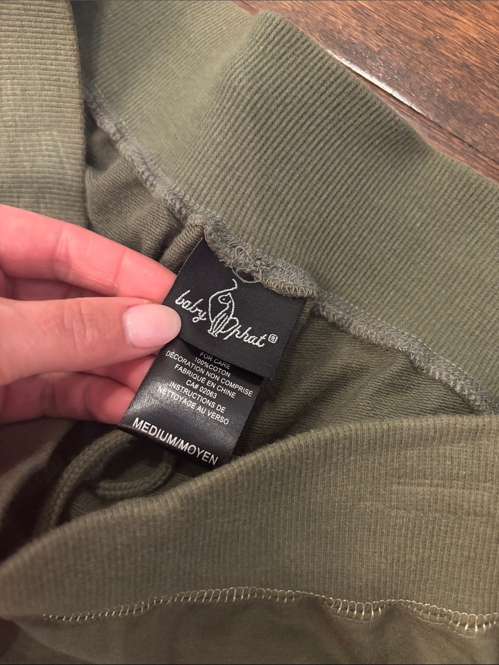 NWT Baby Phat | M | Olive Flare Logo Sweatpants - Picture 4 of 7